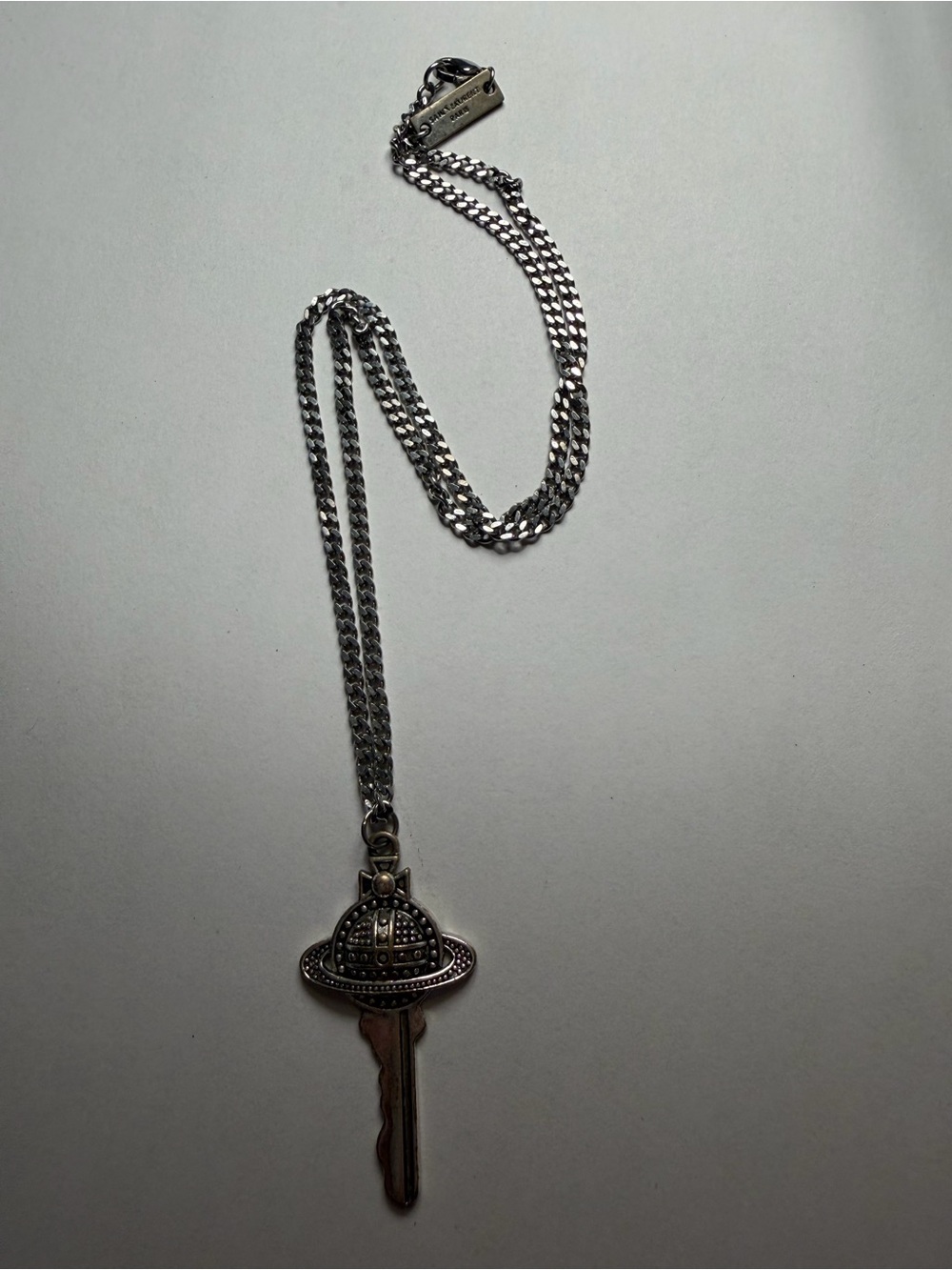 Viv*enne Wes*wood Silver Orb Key Pendant Necklace